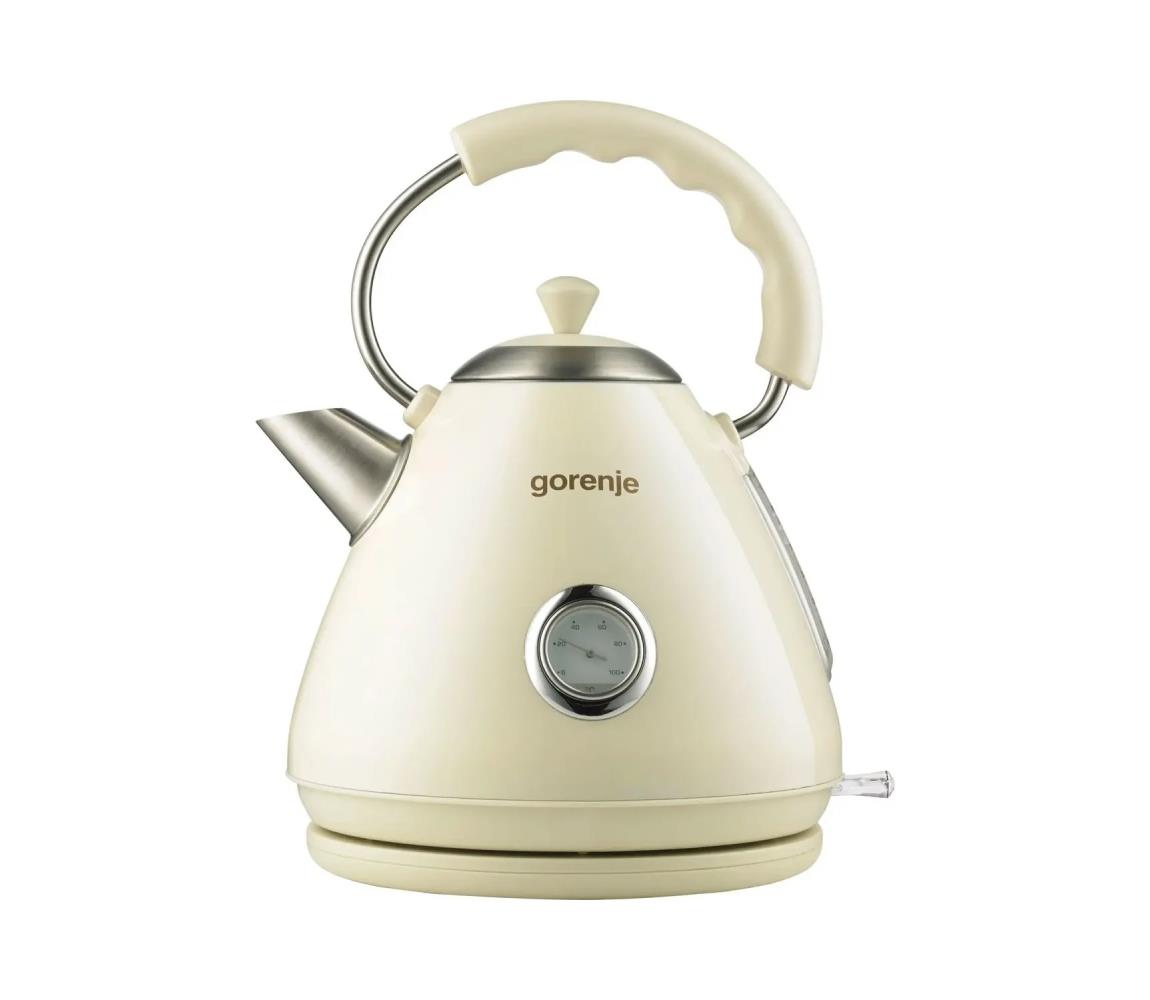 GORENJE K17CLI - Rýchlovarná kanvica 1,7 l 2200W/230V béžová 577531