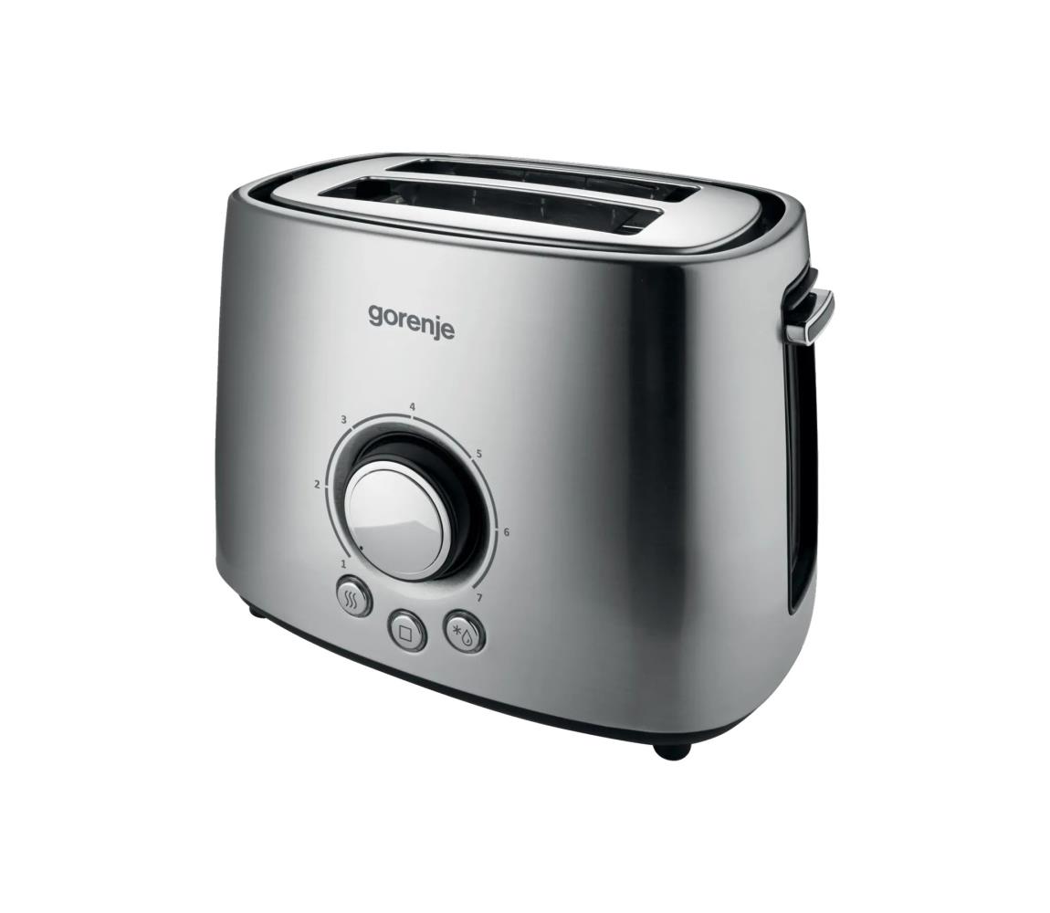 GORENJE T1000E - Hriankovač s dvoma otvormi a ohrievacím roštom 1000W/230V nerez 565728