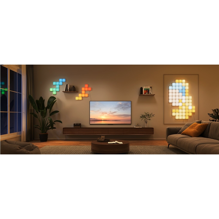 Govee - 10x inteligentný mini RGBIC panel Wi-Fi