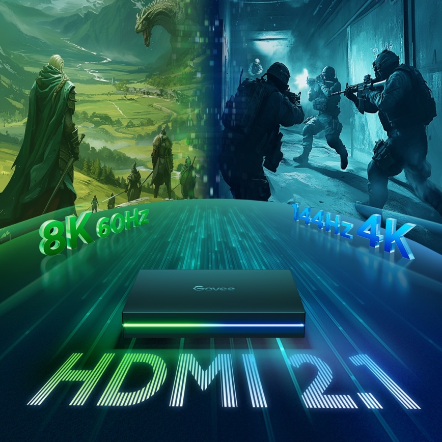 Govee - AI Sync Box 2 pre Smart TV RGBICW podsvietenie 55-65 Wi-Fi