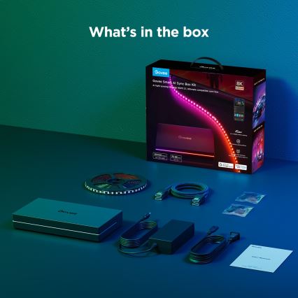 Govee - AI Sync Box 2 pre Smart TV RGBICW podsvietenie 55-65 Wi-Fi