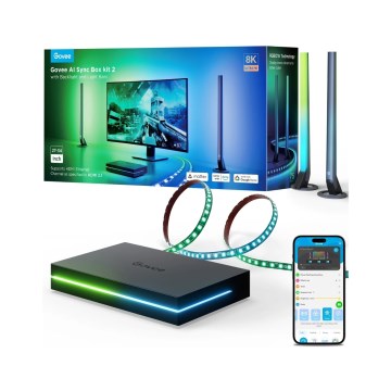 Govee - AI Sync Box Kit 2 Inteligentná sada počítačového osvetlenia 27-34