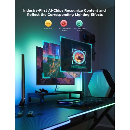 Govee - AI Sync Box Kit 2 Inteligentná sada počítačového osvetlenia 27-34 + LED panely Wi-Fi