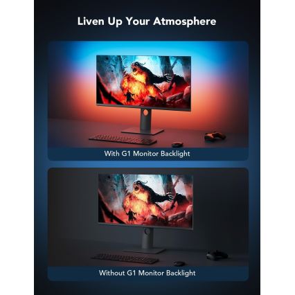 Govee - Dreamview G1 Smart LED RGBIC podsvietenie monitora 27-34" Wi-Fi