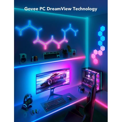 Govee - Dreamview G1 Smart LED RGBIC podsvietenie monitora 27-34" Wi-Fi