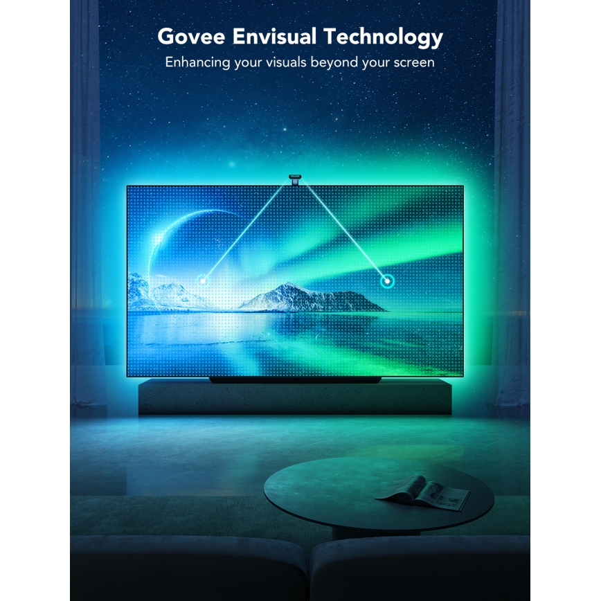 Govee - DreamView T2 DUAL TV 75-85 SMART LED podsvietenie RGBIC Wi-Fi + diaľkové ovládanie