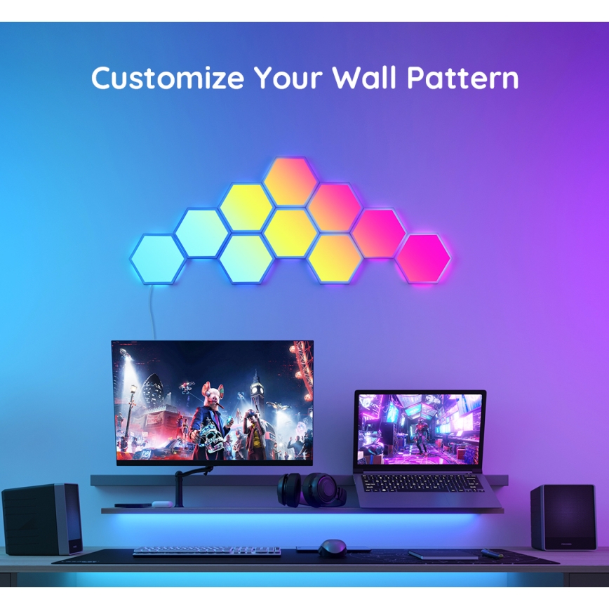Govee - Rozširujúci sada 2x LED RGB Stmievateľný panel LED/7,2W/230V Wi-Fi