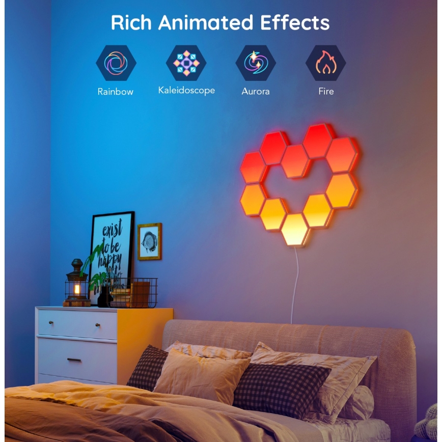 Govee - Rozširujúci sada 2x LED RGB Stmievateľný panel LED/7,2W/230V Wi-Fi