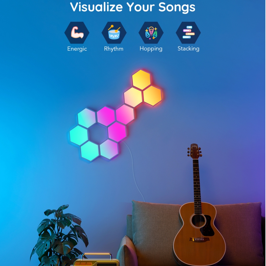 Govee - Rozširujúci sada 2x LED RGB Stmievateľný panel LED/7,2W/230V Wi-Fi