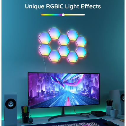 Govee - Rozširujúci sada 2x LED RGB Stmievateľný panel LED/7,2W/230V Wi-Fi