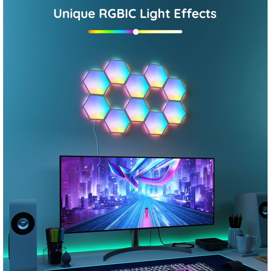 Govee - Rozširujúci sada 2x LED RGB Stmievateľný panel LED/7,2W/230V Wi-Fi