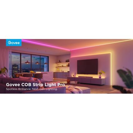 Govee - LED RGBICW Stmievateľný pásik COB 3780 diód 3m Wi-Fi Matter