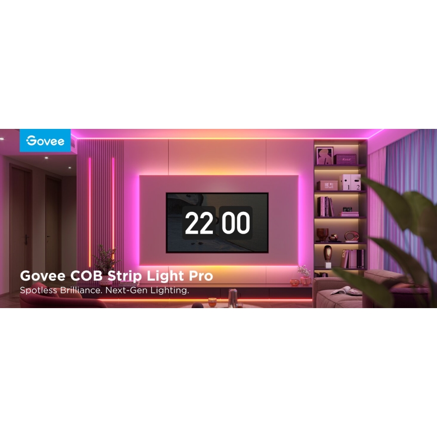 Govee - LED RGBICW Stmievateľný pásik COB 3780 diód 3m Wi-Fi Matter