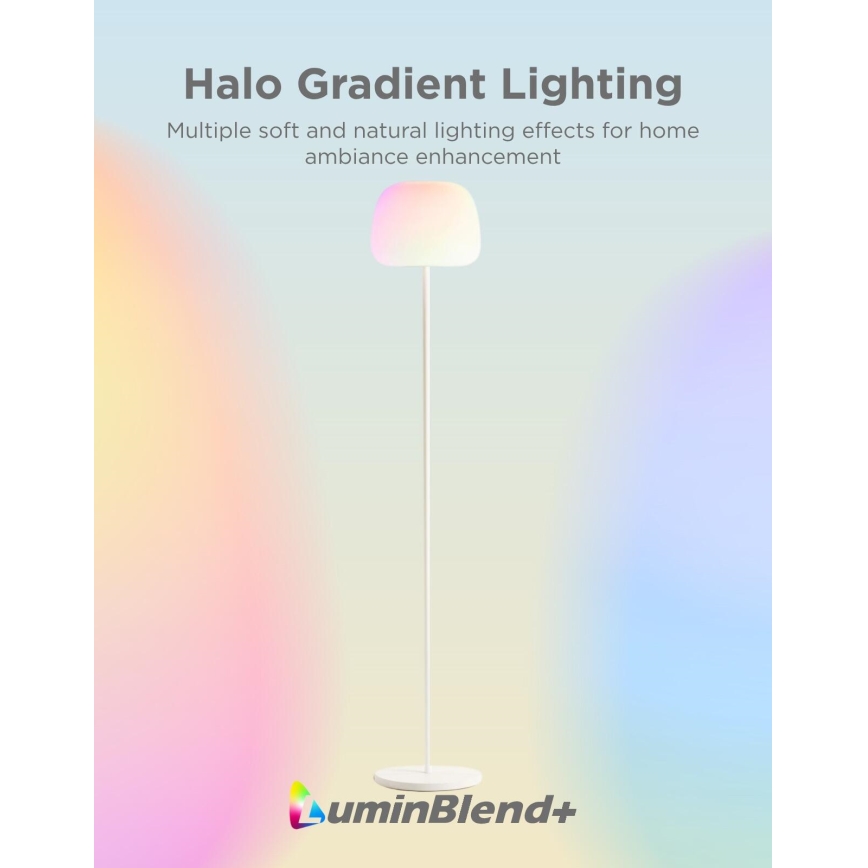 Govee - LED RGBICWW Stmievateľná stojacia lampa LANTERN MATTER LED/24W/230V Wi-Fi 160 cm