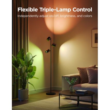 Govee - LED RGBICWW Stmievateľná stojacia lampa TREE MATTER LED/48W/230V Wi-Fi