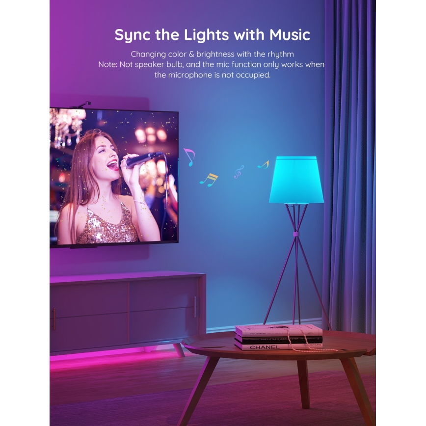 Govee - LED RGBWW Stmievateľná žiarovka Smart E27/12W/230V 2700-6500K Wi-Fi