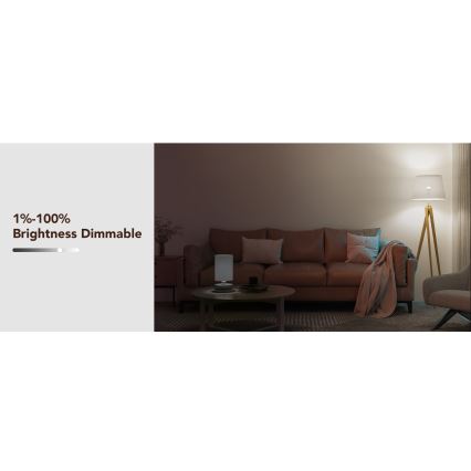 Govee - LED RGBWW Stmievateľná žiarovka Smart E27/12W/230V 2700-6500K Wi-Fi