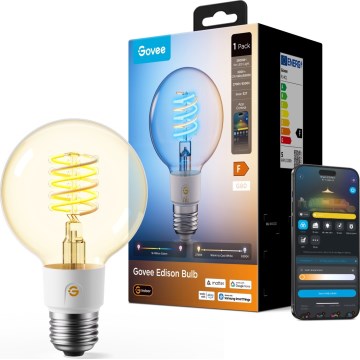 Govee - LED RGBWW Stmievateľná žiarovka Smart MATTER G80 E27/5W/230V 2700-6500K Wi-Fi