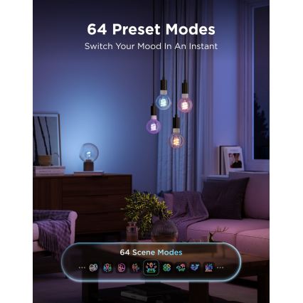 Govee - LED RGBWW Stmievateľná žiarovka Smart MATTER G80 E27/5W/230V 2700-6500K Wi-Fi