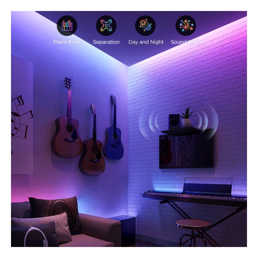 Govee - LED RGBWWIC Stmievateľný pásik Strip Light 2 Pro 5m Wi-Fi Matter