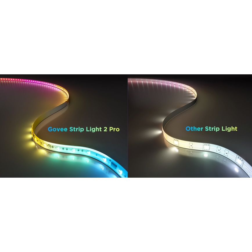 Govee - LED RGBWWIC Stmievateľný pásik Strip Light 2 Pro 5m Wi-Fi Matter