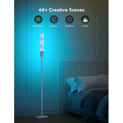 Govee - LED Stmievateľná stojacia lampa CYLINDER SMART RGBICWW 2200-6500K