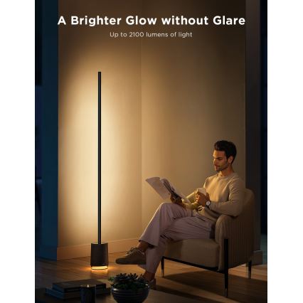 Govee - LED Stmievateľná stojacia lampa s reproduktorom Pro RGBICWW 2200-6500K Wi-Fi + diaľkové ovládanie
