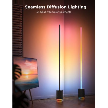 Govee - LED Stmievateľná stojacia lampa s reproduktorom Pro RGBICWW 2200-6500K Wi-Fi + diaľkové ovládanie