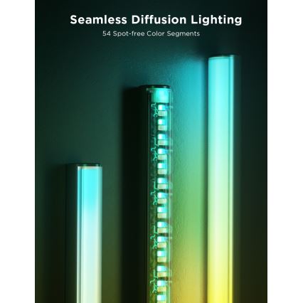 Govee - LED Stmievateľná stojacia lampa s reproduktorom Pro RGBICWW 2200-6500K Wi-Fi + diaľkové ovládanie