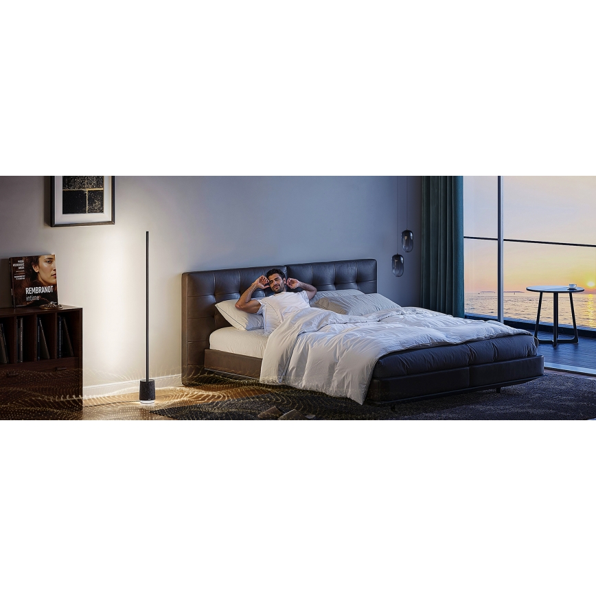 Govee - LED Stmievateľná stojacia lampa s reproduktorom Pro RGBICWW 2200-6500K Wi-Fi + diaľkové ovládanie