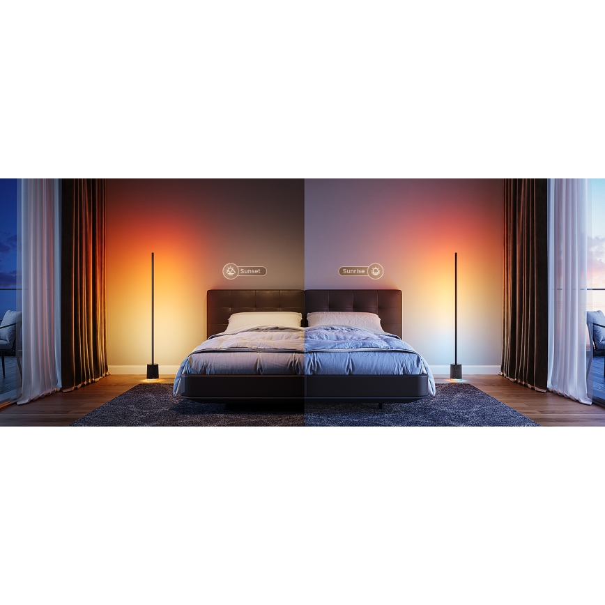 Govee - LED Stmievateľná stojacia lampa s reproduktorom Pro RGBICWW 2200-6500K Wi-Fi + diaľkové ovládanie