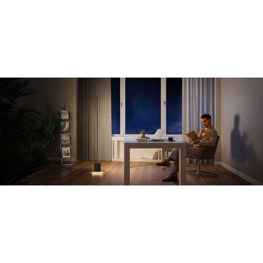 Govee - LED Stmievateľná stojacia lampa s reproduktorom Pro RGBICWW 2200-6500K Wi-Fi + diaľkové ovládanie