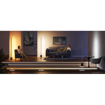 Govee - LED Stmievateľná stojacia lampa s reproduktorom Pro RGBICWW 2200-6500K Wi-Fi + diaľkové ovládanie