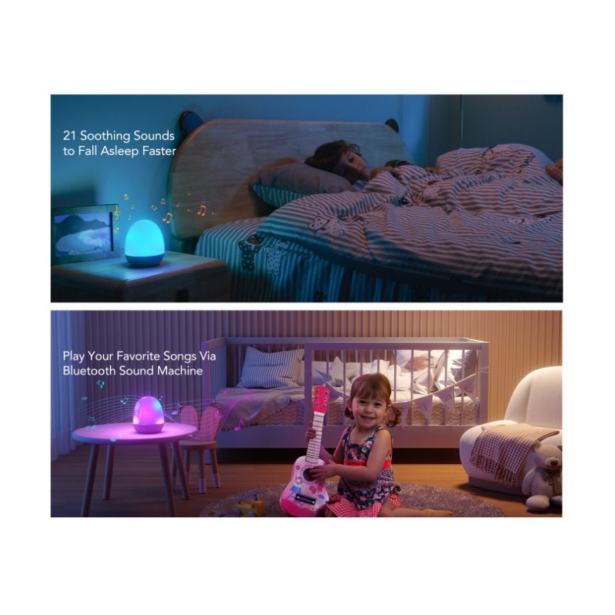 Govee - RGBIC Nočné Smart LED svetlo s reproduktorom Wi-Fi