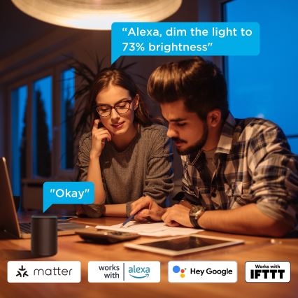 Govee - SADA 2x LED Stmievateľná žiarovka Smart MATTER A60 E27/9W/230V 2700-6500K Wi-Fi