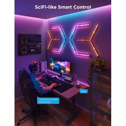Govee - Smart Gaming (4+1) nástenné svietidlo RGBIC Wi-Fi
