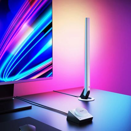 Govee - Sada 2x Smart Gaming Wi-Fi LED RGBIC panely + Smart Dual biela + diaľkové ovládanie