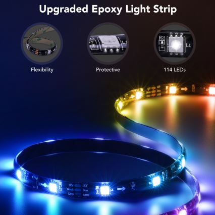 Govee - TV 55-65 SMART LED podsvietenie RGBIC Wi-Fi