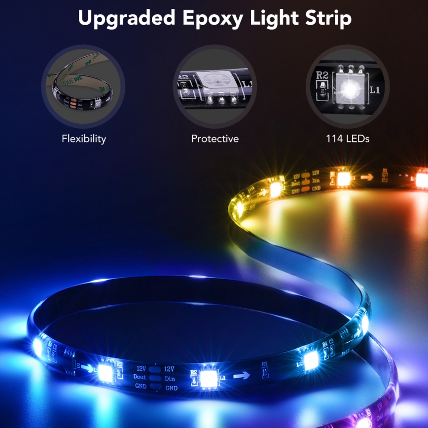 Govee - TV 55-65 SMART LED podsvietenie RGBIC Wi-Fi