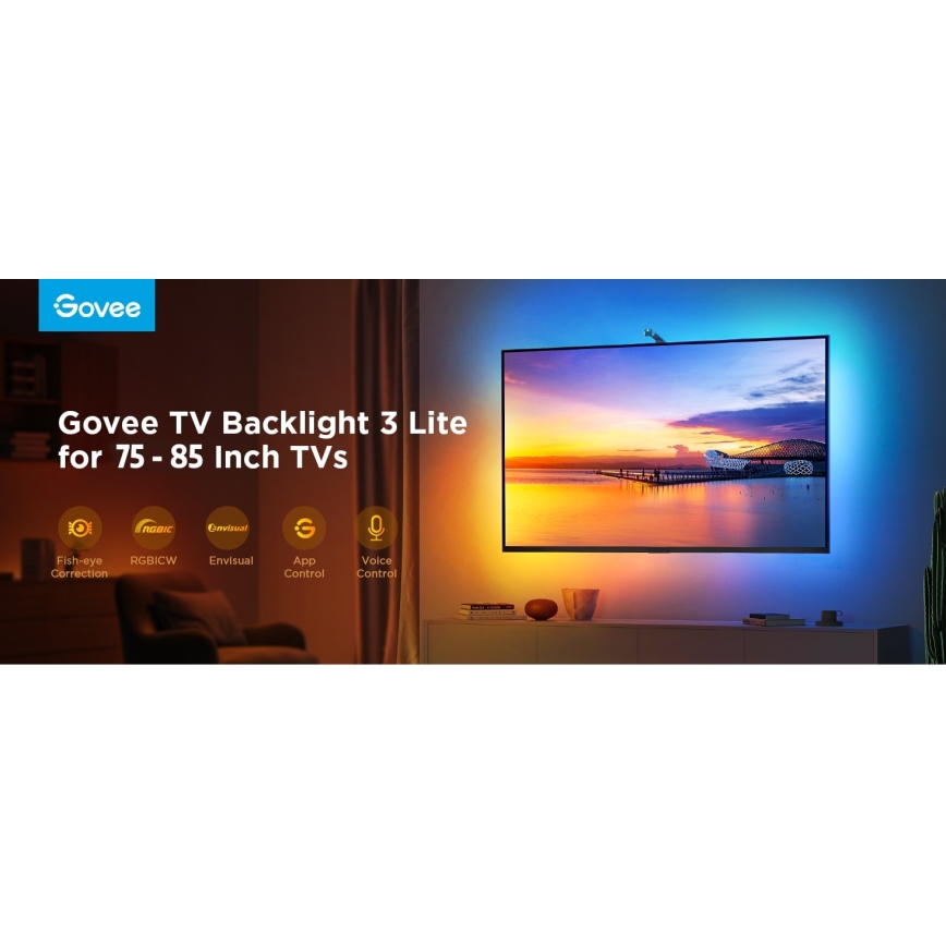 Govee - TV Backlight 3 Lite TV 75-85" SMART LED podsvietenie RGBICW Wi-Fi IP67