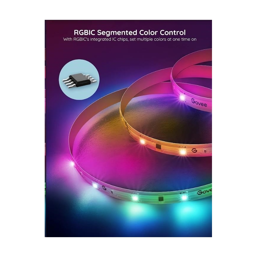 Govee - Wi-Fi RGBIC PRO Smart LED pásik 10m