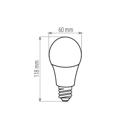 Greenlux GXLZ205 - LED žiarovka E27/13W/230V 2900K