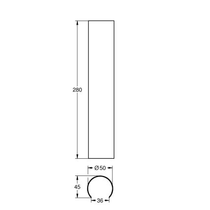 GROHE 101008DL00 - Kryt sifónu guľatý 340 mm bronzový