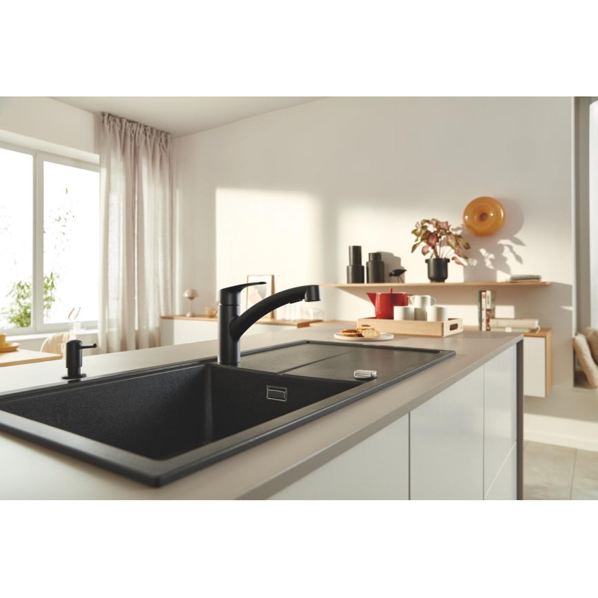 GROHE 1021652430 - Dávkovač tekutého mydla CONTEMPORARY 500 ml čierny