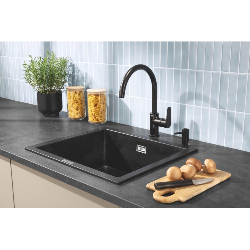 GROHE 1021652430 - Dávkovač tekutého mydla CONTEMPORARY 500 ml čierny