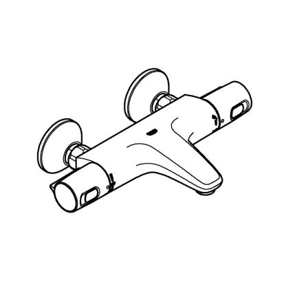 GROHE 1022162432 - Termostatická vaňová batéria PRECISION TREND DN 15 čierna