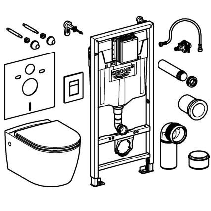 GROHE 103847SH00 - Sada 5 v 1 SOLIDO 1,13 m duro-biela