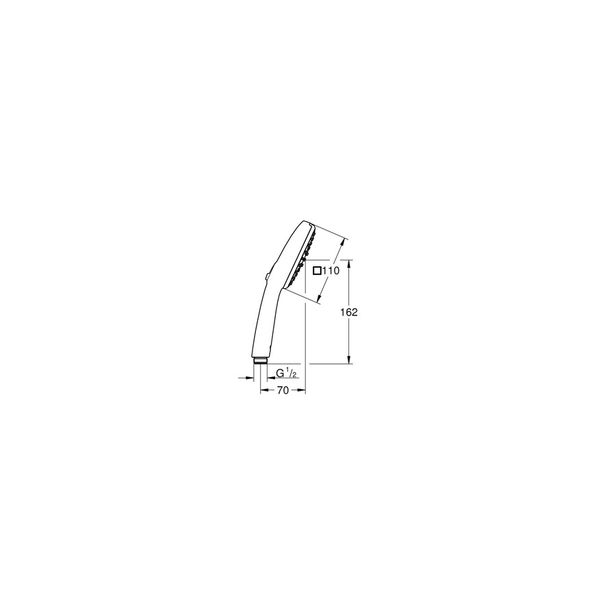 GROHE 1053162431 - Ručná sprcha VITALIO COMFORT 110 600 mm čierna