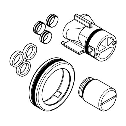 GROHE 12701001 - Adaptér pre statické batérie, lesklý chróm