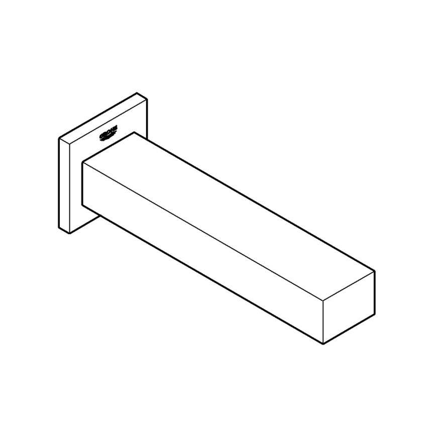 GROHE 13303000 - Vaňová výpusť EUROCUBE 170 mm lesklý chróm